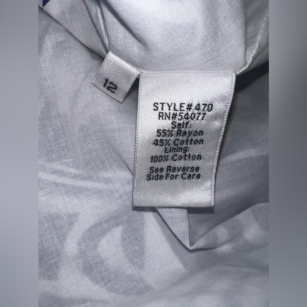 Cabi Blue Lombard Skirt Style #470 Size 12 EUC - Picture 5 of 9